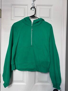 RARE lululemon scuba 1/2 zip green punch